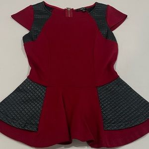 Flare Burgundy Blouse